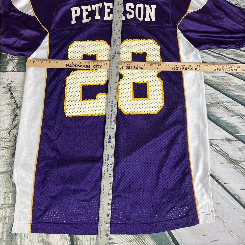 Minnesota Vikings Jersey Size‎ L Adrian Peterson Reebok Team Apparel #28 Purple